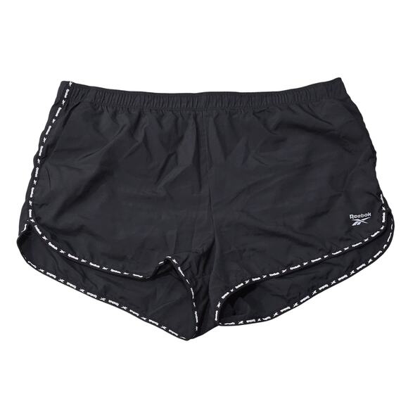 Reebok Relaxed Black Fast Track Athletic Shorts - Picture 1 of 8